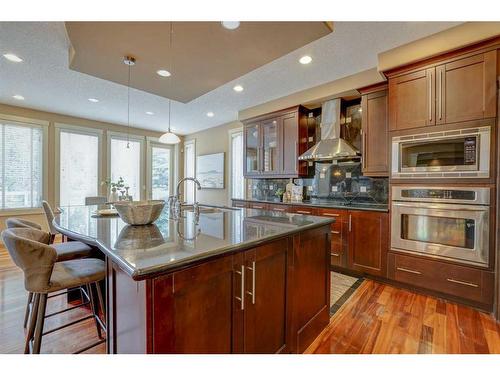 2719 Evercreek Bluffs Way Sw, Calgary, AB - Indoor Photo Showing Kitchen With Upgraded Kitchen