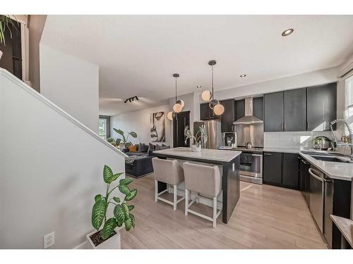 272 Copperstone Cove Se, Calgary, AB - Indoor Photo Showing Kitchen With Stainless Steel Kitchen With Upgraded Kitchen