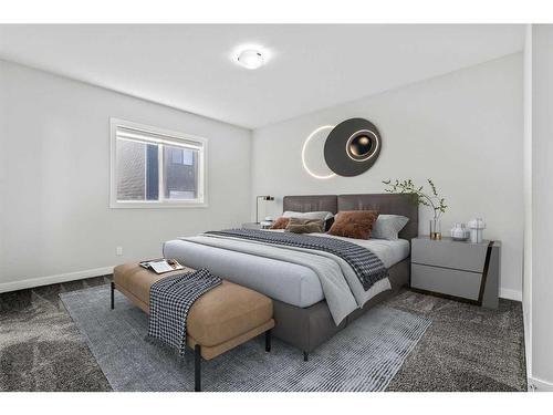 113 Amblehurst Rise Nw, Calgary, AB - Indoor Photo Showing Bedroom