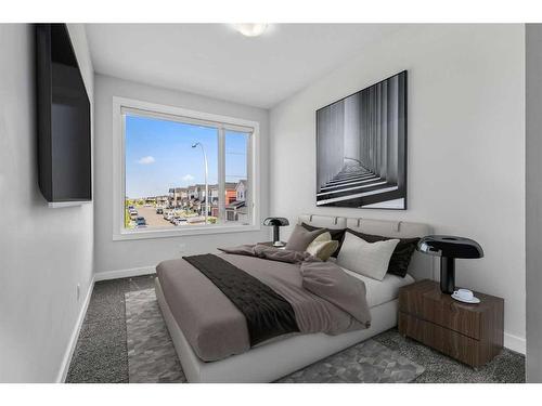 113 Amblehurst Rise Nw, Calgary, AB - Indoor Photo Showing Bedroom