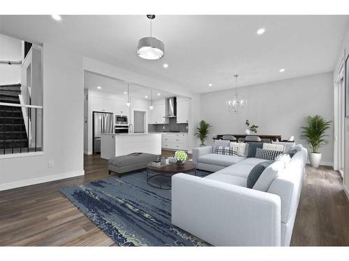 113 Amblehurst Rise Nw, Calgary, AB - Indoor Photo Showing Living Room