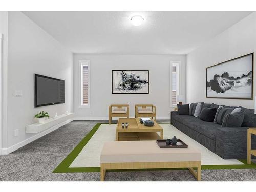 113 Amblehurst Rise Nw, Calgary, AB - Indoor Photo Showing Living Room