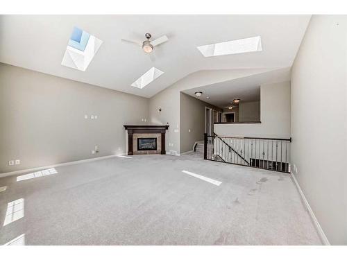 92 Silverado Skies Manor Sw, Calgary, AB - Indoor With Fireplace