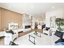 922 33A Street Nw, Calgary, AB  - Indoor Photo Showing Living Room With Fireplace 