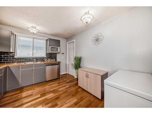 139 Abalone Way Ne, Calgary, AB - Indoor Photo Showing Kitchen With Double Sink