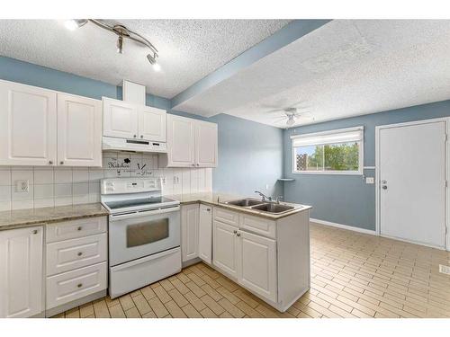 45 Falchurch Road Ne, Calgary, AB - Indoor Photo Showing Kitchen With Double Sink
