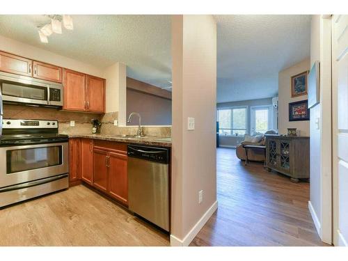 2208-5200 44 Avenue Ne, Calgary, AB - Indoor Photo Showing Kitchen With Stainless Steel Kitchen