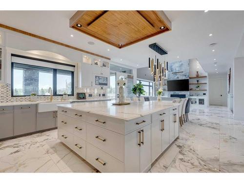 48017 Harvest Lane East, Rural Foothills County, AB - Indoor Photo Showing Kitchen With Upgraded Kitchen