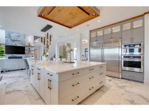 48017 Harvest Lane East, Rural Foothills County, AB - Indoor Photo Showing Kitchen With Upgraded Kitchen