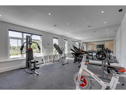 48017 Harvest Lane East, Rural Foothills County, AB - Indoor Photo Showing Gym Room