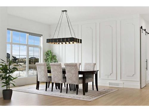 35 Windhorse Green, Rural Rocky View County, AB - Indoor Photo Showing Dining Room