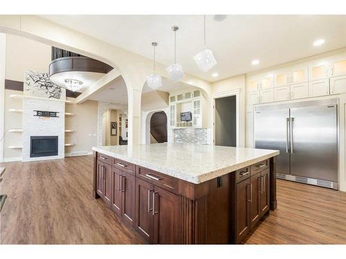 283185 Serenity Place, Rural Rocky View County, AB - Indoor Photo Showing Kitchen With Upgraded Kitchen