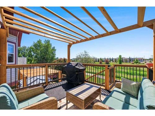 7 Silver Creek Boulevard Nw, Airdrie, AB - Outdoor With Deck Patio Veranda With Exterior