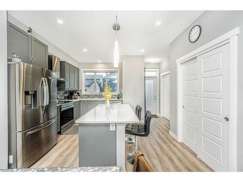 135 Homestead Drive Ne, Calgary, AB - Indoor Photo Showing Kitchen With Upgraded Kitchen