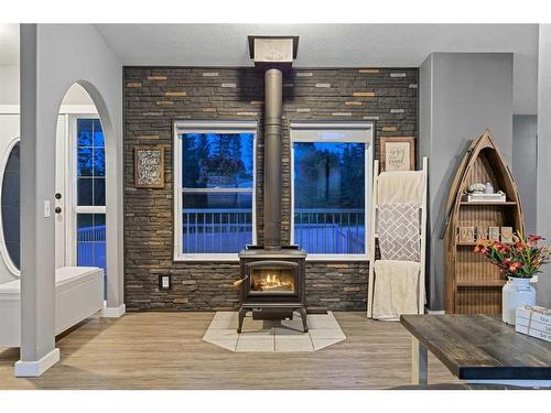 33064 Rr 51, Rural Mountain View County, AB - Indoor With Fireplace