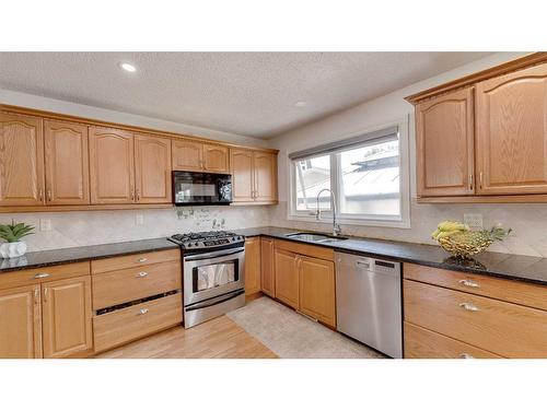 4855 Rundlewood Drive Ne, Calgary, AB - Indoor Photo Showing Kitchen With Double Sink