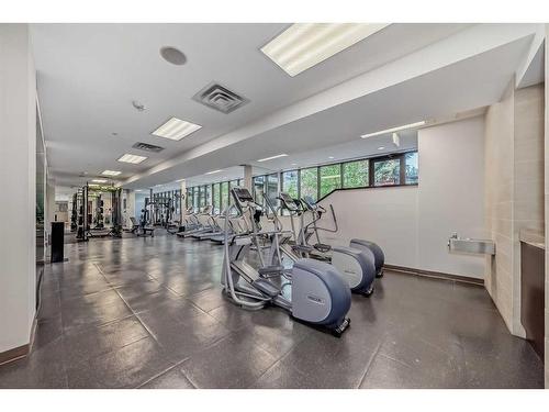 604-128 2 Street Sw, Calgary, AB - Indoor Photo Showing Gym Room