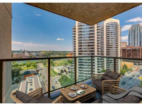 1114-1111 6 Avenue Sw, Calgary, AB - Outdoor With Balcony With View