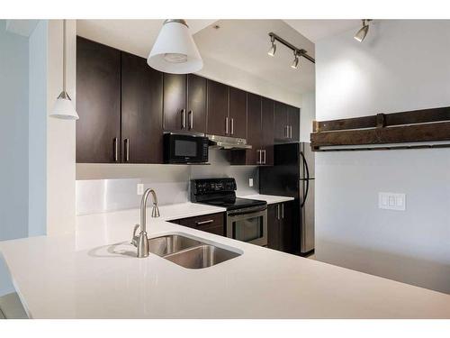 305-1000 Centre Avenue Ne, Calgary, AB - Indoor Photo Showing Kitchen With Double Sink With Upgraded Kitchen