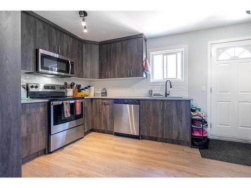 118 Falmere Way Ne, Calgary, AB - Indoor Photo Showing Kitchen With Stainless Steel Kitchen