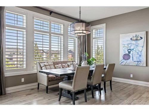 113 Silverado Crest Landing Sw, Calgary, AB - Indoor Photo Showing Dining Room