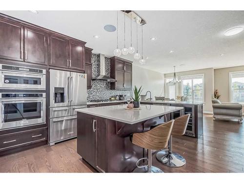 110 Red Sky Green Ne, Calgary, AB - Indoor Photo Showing Kitchen With Stainless Steel Kitchen With Upgraded Kitchen