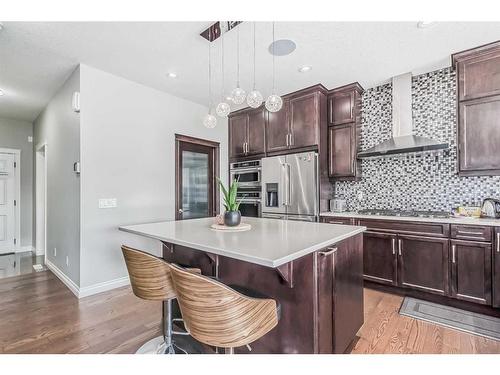 110 Red Sky Green Ne, Calgary, AB - Indoor Photo Showing Kitchen With Stainless Steel Kitchen With Upgraded Kitchen