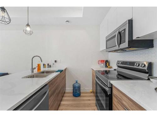 906-10060 46 Street Ne, Calgary, AB - Indoor Photo Showing Kitchen With Double Sink With Upgraded Kitchen