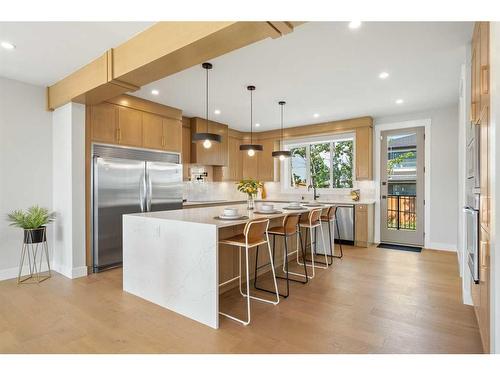 49 Rockhaven Green Nw, Calgary, AB - Indoor Photo Showing Kitchen With Stainless Steel Kitchen With Upgraded Kitchen