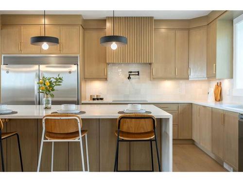 49 Rockhaven Green Nw, Calgary, AB - Indoor Photo Showing Kitchen With Stainless Steel Kitchen With Upgraded Kitchen