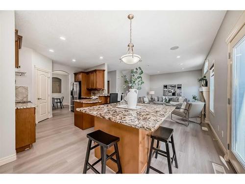 15 Saddleland Drive Ne, Calgary, AB - Indoor Photo Showing Kitchen With Upgraded Kitchen