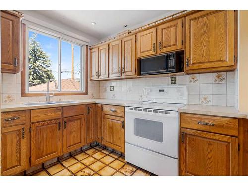 1211 Bantry Street Ne, Calgary, AB - Indoor Photo Showing Kitchen With Double Sink