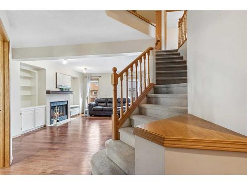 255 Del Ray Road Ne, Calgary, AB - Indoor With Fireplace