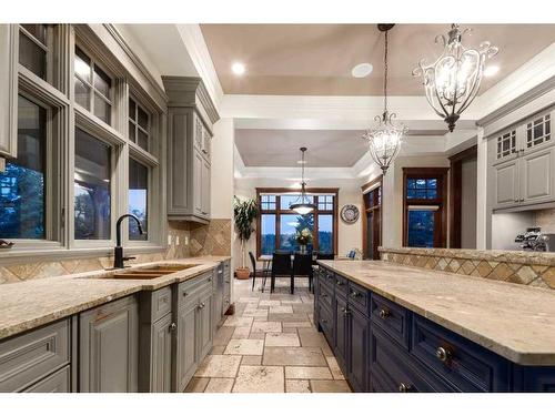 10-154029 264 Street West, Rural Foothills County, AB - Indoor Photo Showing Kitchen With Double Sink