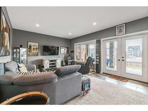 67 Cranbrook Way Se, Calgary, AB - Indoor Photo Showing Living Room