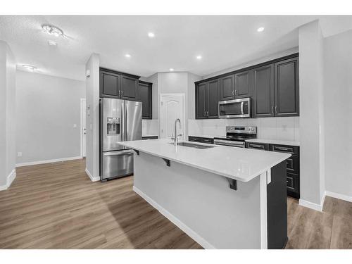 99 Red Embers Terrace Ne, Calgary, AB - Indoor Photo Showing Kitchen With Upgraded Kitchen