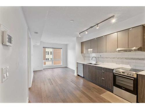 1607-930 6 Avenue Sw, Calgary, AB - Indoor Photo Showing Kitchen