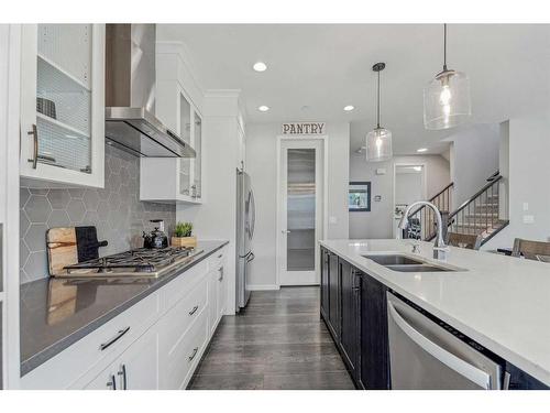 41 Howse Mount Ne, Calgary, AB - Indoor Photo Showing Kitchen With Double Sink With Upgraded Kitchen