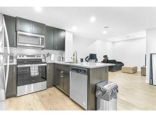 43 Herron Rise Ne, Calgary, AB - Indoor Photo Showing Kitchen With Stainless Steel Kitchen