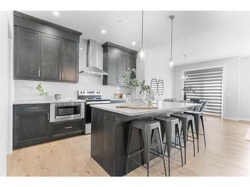 43 Herron Rise Ne, Calgary, AB - Indoor Photo Showing Kitchen With Upgraded Kitchen