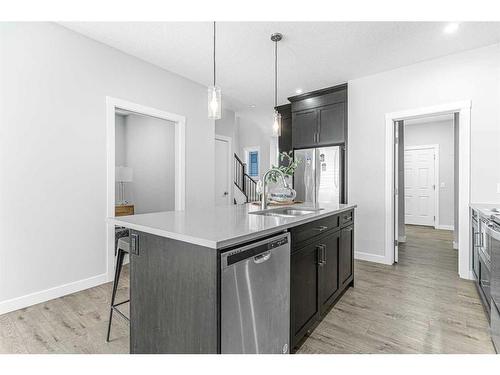 43 Herron Rise Ne, Calgary, AB - Indoor Photo Showing Kitchen With Upgraded Kitchen