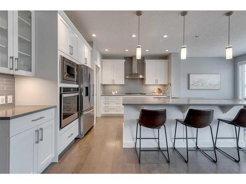 240 Sandpiper Crescent, Chestermere, AB - Indoor Photo Showing Kitchen With Stainless Steel Kitchen With Upgraded Kitchen