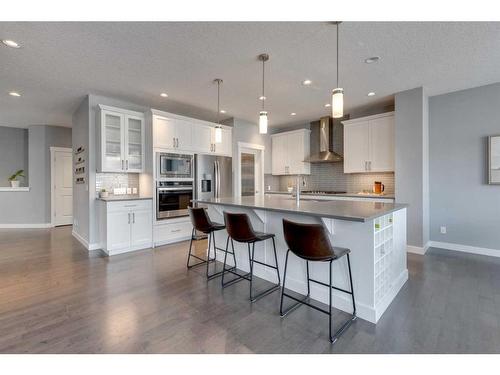 240 Sandpiper Crescent, Chestermere, AB - Indoor Photo Showing Kitchen With Stainless Steel Kitchen With Upgraded Kitchen