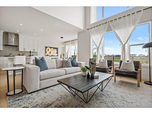 230 Creekside Way Sw, Calgary, AB - Indoor Photo Showing Living Room