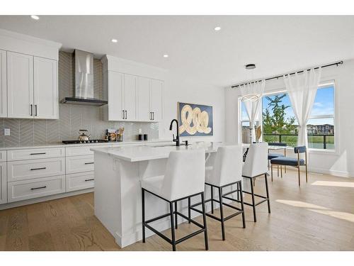 230 Creekside Way Sw, Calgary, AB - Indoor Photo Showing Kitchen With Upgraded Kitchen