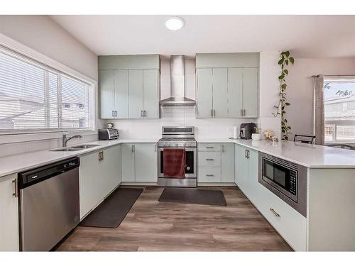 21 Legacy Glen Place Se, Calgary, AB - Indoor Photo Showing Kitchen With Double Sink