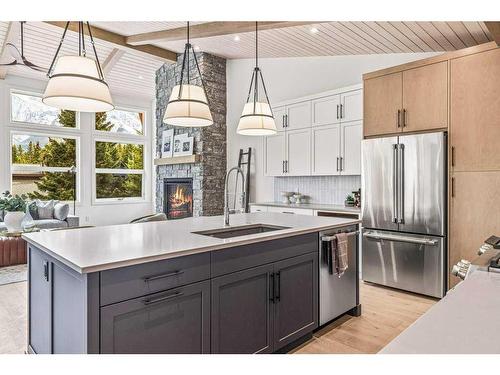 2 Pinewood Crescent, Canmore, AB - Indoor Photo Showing Kitchen With Stainless Steel Kitchen