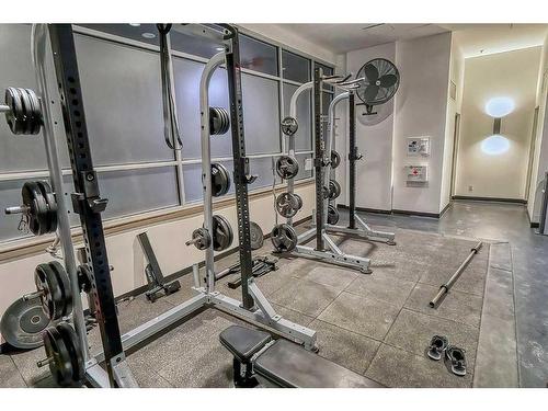 3007-210 15 Avenue Se, Calgary, AB - Indoor Photo Showing Gym Room