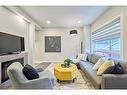 3424 15 Street Sw, Calgary, AB  - Indoor Photo Showing Living Room With Fireplace 