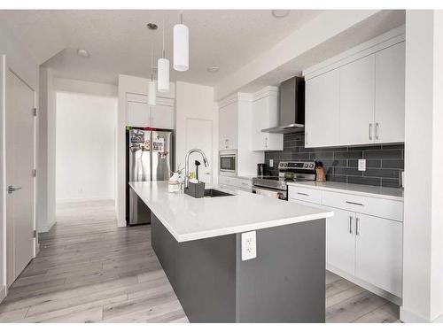 105 Legacy Glen Circle Se, Calgary, AB - Indoor Photo Showing Kitchen With Upgraded Kitchen